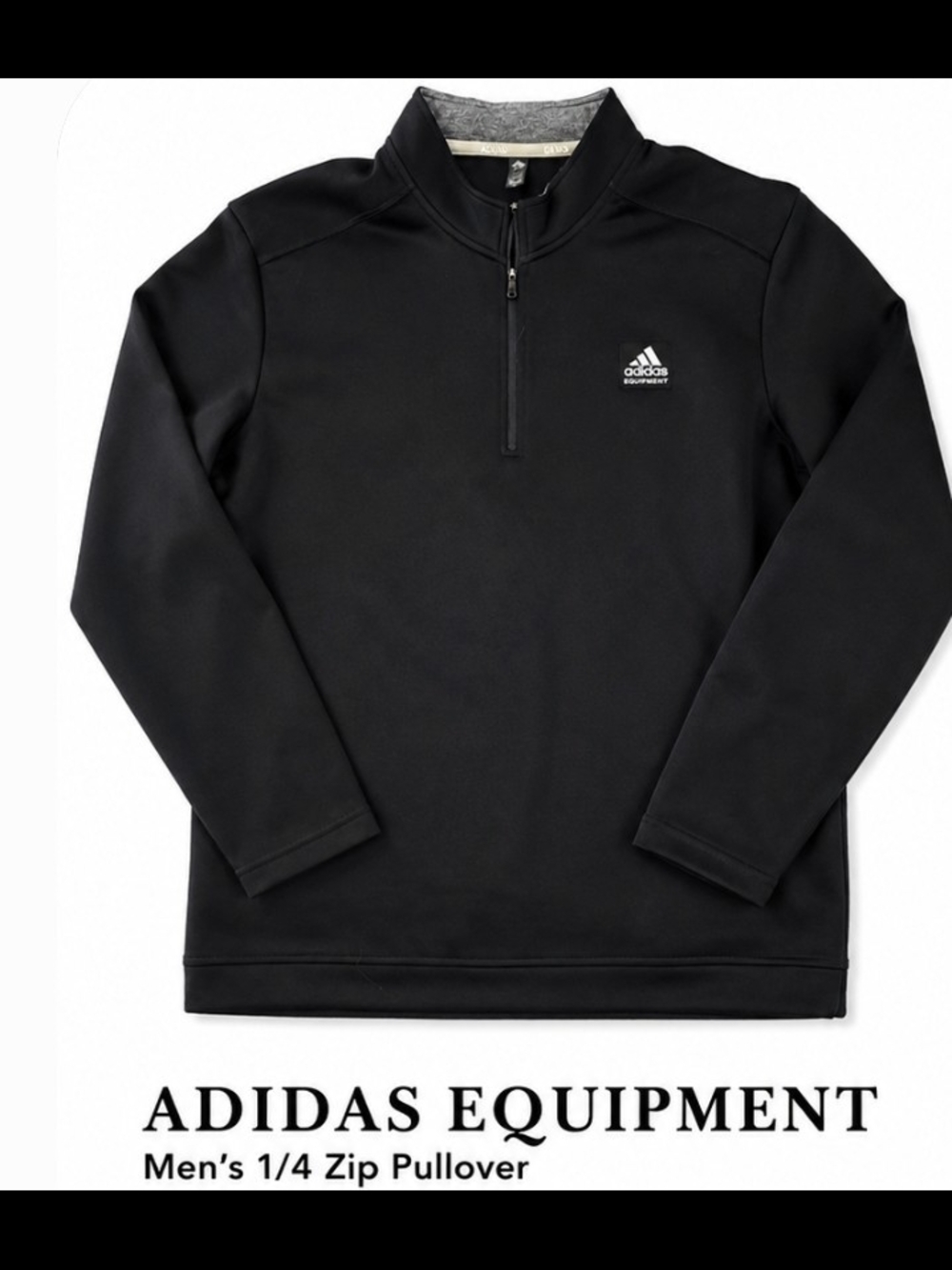 Equipment Black 1/4 Zip Performance Jacket